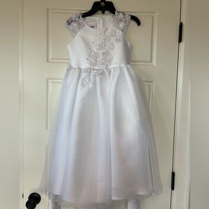 White Lace Girl’s Dress - size 8